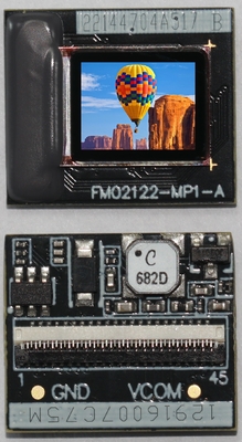 أقصى سطوع ، 1500 cd / m2 ، 1024 × 768 شاشة Micro OLED 0.39 بوصة الشريط الرقمي RGB شاشة صغيرة لـ VR AR Drones
