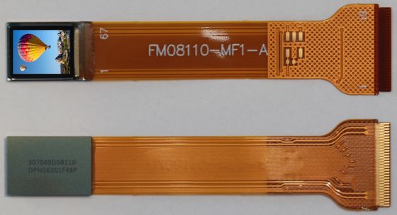 Compact 0.23 Inch Micro OLED Microdisplay with Vertical RGB Strip Color Pixel Arrangement and 10000 Cd/m2 Maximum Brightness