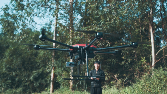 SKYLLE II Drone Esacottero con Carico Utile di 15 kg e 61 min di Autonomia